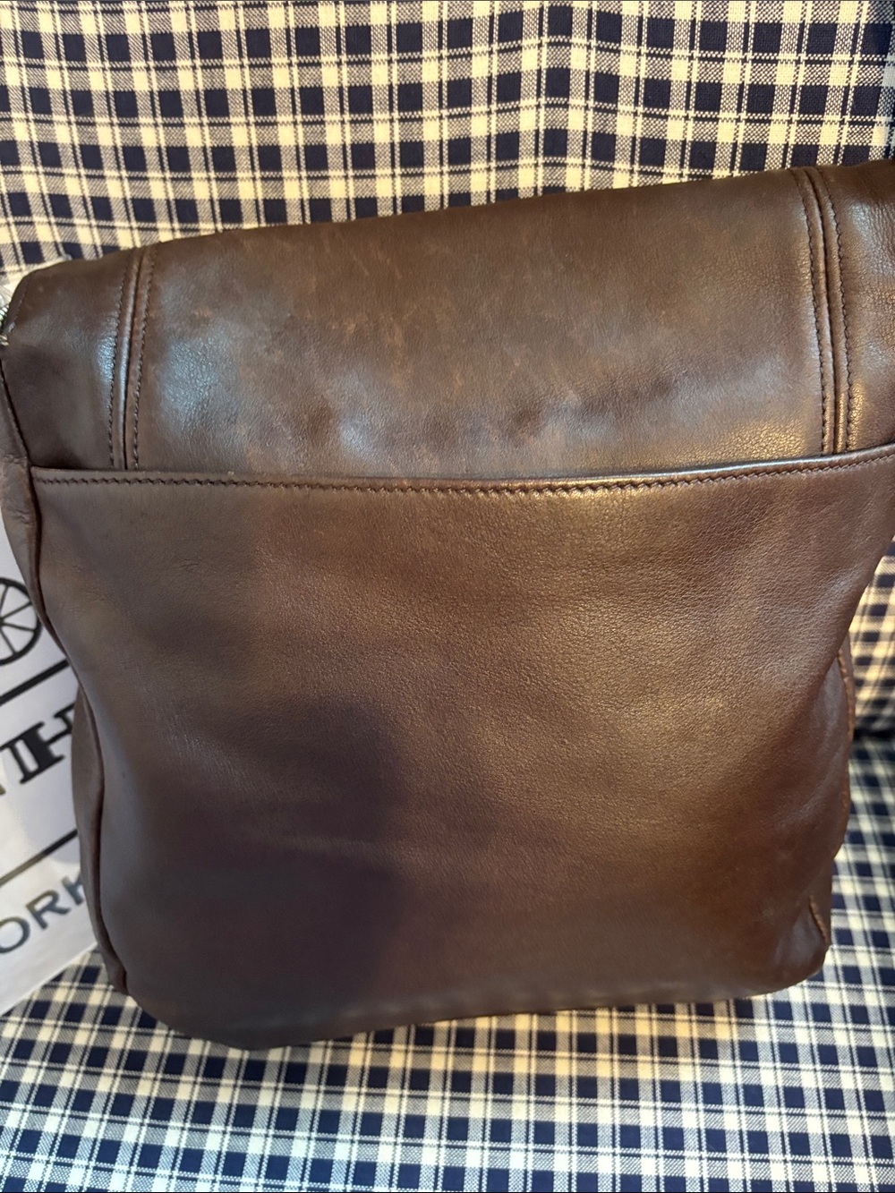 Coach 4183 Lexington flap Leather Messenger Bag vintage. 1998 Italy - Picture 4 of 13